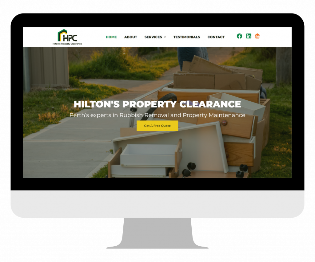 Website Design Portfolio by Little Biz - Hiltons Property Group - Full Website.